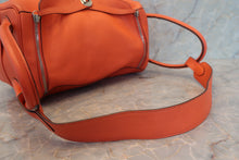 Load image into Gallery viewer, HERMES LINDY 34 Clemence leather Orange poppy T Engraving Shoulder bag 700090196