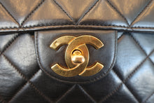 画像をギャラリービューアに読み込む, CHANEL/シャネル 中マトラッセシングルフラップチェーンショルダーバッグ ラムスキン ブラック/ゴールド金具 ショルダーバッグ 700100230