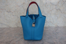 画像をギャラリービューアに読み込む, HERMES/エルメス ピコタンロックエクラPM トリヨンクレマンス/ヴォースイフト ブルーフリーダ/ローズメキシコ Y刻印 ハンドバッグ 800020247