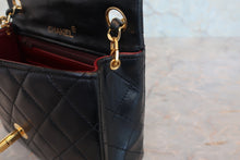 將圖片載入圖庫檢視器 CHANEL/シャネル ミニマトラッセシングルフラップチェーンショルダーバッグ ラムスキン ブラック/ゴールド金具 ショルダーバッグ 800050008