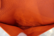 Load image into Gallery viewer, HERMES LINDY 34 Clemence leather Orange poppy T Engraving Shoulder bag 700090196