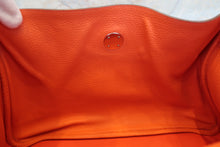 Load image into Gallery viewer, HERMES LINDY 34 Clemence leather Orange poppy T Engraving Shoulder bag 700090196