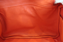 Load image into Gallery viewer, HERMES LINDY 34 Clemence leather Orange poppy T Engraving Shoulder bag 700090196