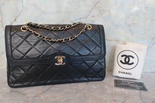 画像をギャラリービューアに読み込む, CHANEL/シャネル パリ限定マトラッセダブルフラップチェーンショルダーバッグ ラムスキン ブラック/ゴールド金具 ショルダーバッグ 700110006