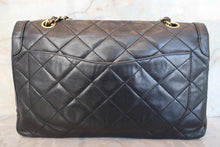 画像をギャラリービューアに読み込む, CHANEL/シャネル パリ限定マトラッセダブルフラップチェーンショルダーバッグ ラムスキン ブラック/ゴールド金具 ショルダーバッグ 700110006