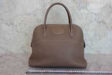 将图片加载到图库查看器,HERMES/BOLIDE 31 Clemence leather Etoupe gray □N刻印 Shoulder bag 800060155