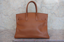 画像をギャラリービューアに読み込む, HERMES/エルメス バーキン35 クシュベル ゴールド 〇W刻印 ハンドバッグ 800070044