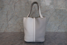 画像をギャラリービューアに読み込む, HERMES/エルメス ピコタンロックカザックMM トリヨンクレマンス ホワイト/パールグレー □P刻印 ハンドバッグ 800010096