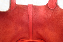 将图片加载到图库查看器,HERMES PICOTIN LOCK PM Clemence leather Rouge pivoine □R刻印 Hand bag 800040023