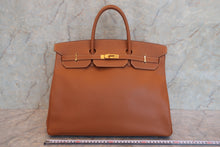 画像をギャラリービューアに読み込む, HERMES/エルメス バーキン40 クシュベル ゴールド □B刻印 ハンドバッグ 800010061