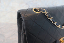 Load image into Gallery viewer, CHANEL Matelasse double flap double chain shoulder bag LambskinBlack/Gold hadware Shoulder bag 700120091