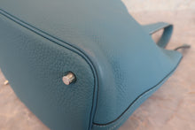 Load image into Gallery viewer, HERMES PICOTIN LOCK MM Clemence leather Blue jean W Engraving Hand bag 700080176