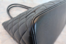 Load image into Gallery viewer, CHANEL Medallion Tote Caviar skin Black/Gold hadware Tote bag 700040134