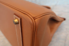 画像をギャラリービューアに読み込む, HERMES/エルメス バーキン40 クシュベル ゴールド □B刻印 ハンドバッグ 800010061