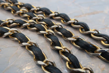 Load image into Gallery viewer, CHANEL Matelasse double flap double chain shoulder bag LambskinBlack/Gold hadware Shoulder bag 700120091