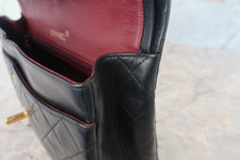 Load image into Gallery viewer, CHANEL Matelasse double flap double chain shoulder bag LambskinBlack/Gold hadware Shoulder bag 700120091