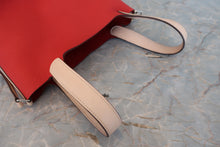 Load image into Gallery viewer, HERMES PICOTIN LOCK TOUCH PM Clemence leather/Swift leather Rouge tomate/Rose eglantine X Engraving Hand bag 800070089
