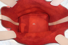 Load image into Gallery viewer, HERMES PICOTIN LOCK TOUCH PM Clemence leather/Swift leather Rouge tomate/Rose eglantine X Engraving Hand bag 800070089