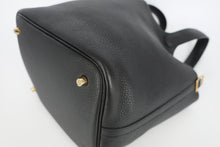 将图片加载到图库查看器,HERMES PICOTIN LOCK MM Clemence leather Black Z刻印 Hand bag 800100059