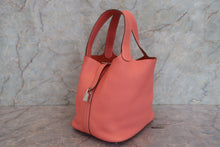 Load image into Gallery viewer, HERMES PICOTIN LOCK MM Clemence leather Crevette □Q Engraving Hand bag 700090199