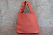 Load image into Gallery viewer, HERMES PICOTIN LOCK MM Clemence leather Crevette □Q Engraving Hand bag 700090199