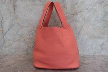 Load image into Gallery viewer, HERMES PICOTIN LOCK MM Clemence leather Crevette □Q Engraving Hand bag 700090199