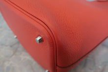 画像をギャラリービューアに読み込む, HERMES/エルメス ピコタンロックMM トリヨンクレマンス ルージュピヴォワンヌ R刻印 ハンドバッグ 800020237