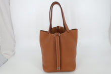 Load image into Gallery viewer, HERMES PICOTIN LOCK MM Clemence leather Gold □R Engraving Hand bag 800100030
