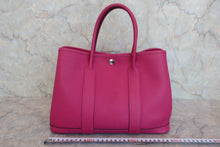 将图片加载到图库查看器,HERMES GARDEN PARTY TPM Country leather Rose purple C刻印 Tote bag 800070071