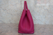 将图片加载到图库查看器,HERMES GARDEN PARTY TPM Country leather Rose purple C刻印 Tote bag 800070071