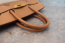 画像をギャラリービューアに読み込む, HERMES/エルメス バーキン35 トワルアッシュ/クシュベル ベージュ/ナチュラル □C刻印 ハンドバッグ 800030105