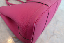 将图片加载到图库查看器,HERMES GARDEN PARTY TPM Country leather Rose purple C刻印 Tote bag 800070071