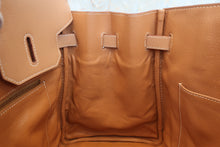 画像をギャラリービューアに読み込む, HERMES/エルメス バーキン35 トワルアッシュ/クシュベル ベージュ/ナチュラル □C刻印 ハンドバッグ 800030105