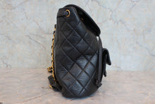 Load image into Gallery viewer, CHANEL Matelasse chain back pack Lambskin Black/Gold hadware Back pack 800050149
