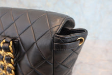 Load image into Gallery viewer, CHANEL Matelasse chain back pack Lambskin Black/Gold hadware Back pack 800050149