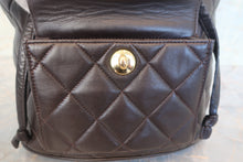 Load image into Gallery viewer, CHANEL Matelasse chain back pack Lambskin Brown/Gold hadware Back pack 700120092