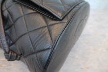 Load image into Gallery viewer, CHANEL Matelasse chain back pack Lambskin Black/Gold hadware Back pack 800050149