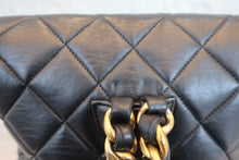 Load image into Gallery viewer, CHANEL Matelasse chain back pack Lambskin Black/Gold hadware Back pack 800050149