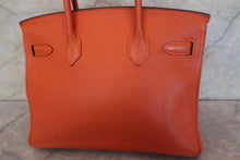 画像をギャラリービューアに読み込む, HERMES/エルメス バーキン30 トゴ オレンジ □J刻印 ハンドバッグ 700110003