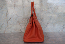 画像をギャラリービューアに読み込む, HERMES/エルメス バーキン30 トゴ オレンジ □J刻印 ハンドバッグ 700110003
