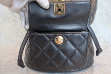 Load image into Gallery viewer, CHANEL Matelasse chain back pack Lambskin Black/Gold hadware Back pack 800050149