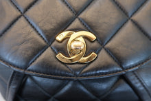 Load image into Gallery viewer, CHANEL Matelasse chain back pack Lambskin Black/Gold hadware Back pack 800050149