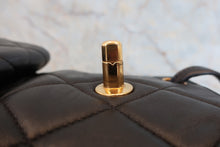 Load image into Gallery viewer, CHANEL Matelasse chain back pack Lambskin Black/Gold hadware Back pack 800050149