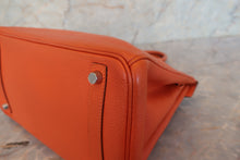 画像をギャラリービューアに読み込む, HERMES/エルメス バーキン30 トゴ オレンジ □J刻印 ハンドバッグ 700110003
