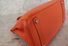 画像をギャラリービューアに読み込む, HERMES/エルメス バーキン30 トゴ オレンジ □J刻印 ハンドバッグ 700110003
