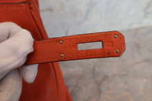 画像をギャラリービューアに読み込む, HERMES/エルメス バーキン30 トゴ オレンジ □J刻印 ハンドバッグ 700110003