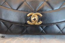 画像をギャラリービューアに読み込む, CHANEL/シャネル ダイアナマトラッセチェーンショルダーバッグ ラムスキン ブラック/ゴールド金具 ショルダーバッグ 800070001