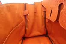 画像をギャラリービューアに読み込む, HERMES/エルメス バーキン30 トゴ オレンジ □J刻印 ハンドバッグ 700110003