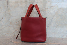 画像をギャラリービューアに読み込む, HERMES/エルメス ピコタンロックカザックPM トリヨンクレマンス/ヴォースイフト ルージュアッシュ/ブリック □R刻印 ハンドバッグ 700080171