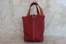 画像をギャラリービューアに読み込む, HERMES/エルメス ピコタンロックカザックPM トリヨンクレマンス/ヴォースイフト ルージュアッシュ/ブリック □R刻印 ハンドバッグ 700080171